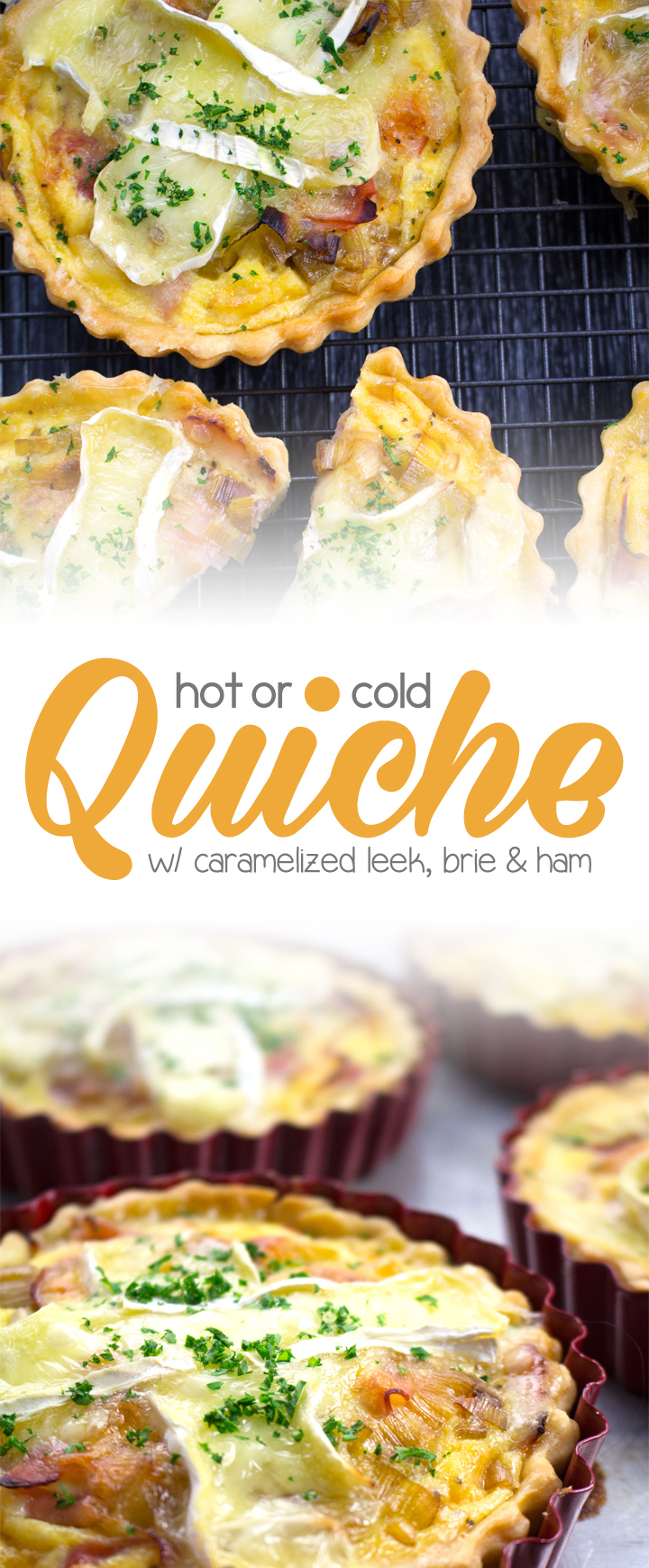 Caramelized Leek, Brie and Ham Quiche Recipe