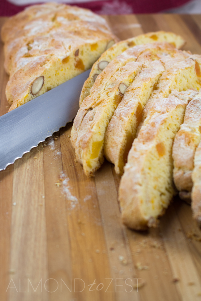 Orange, Almond and Apricot Biscotti