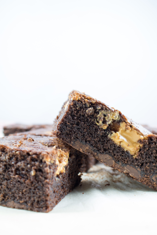 Peanut Butter Swirl Cake - Super moist, buttery, exploding with chocolate and swirled with peanut butter. A foolproof cake recipe everyone will love!!