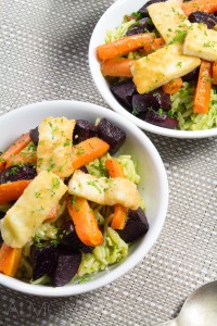 Roast Vegetable and Haloumi Orzo Pasta Salad