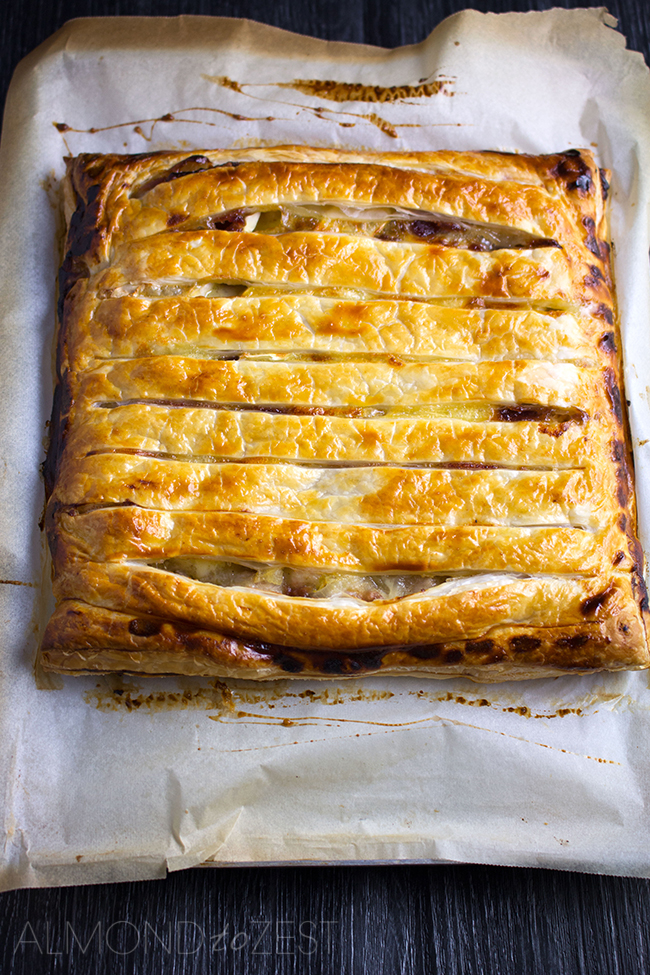 Chicken, Cranberry and Brie Pie