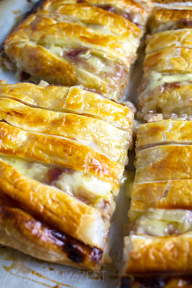 Chicken, Cranberry and Brie Pie