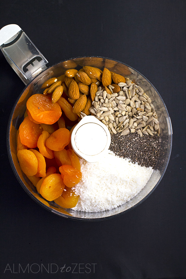 Apricot, Coconut and Chia Seed Bliss Balls