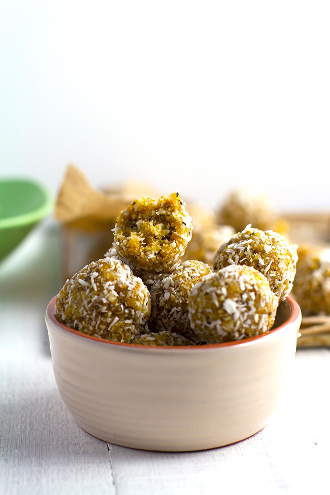 Apricot, Coconut and Chia Seed Bliss Balls