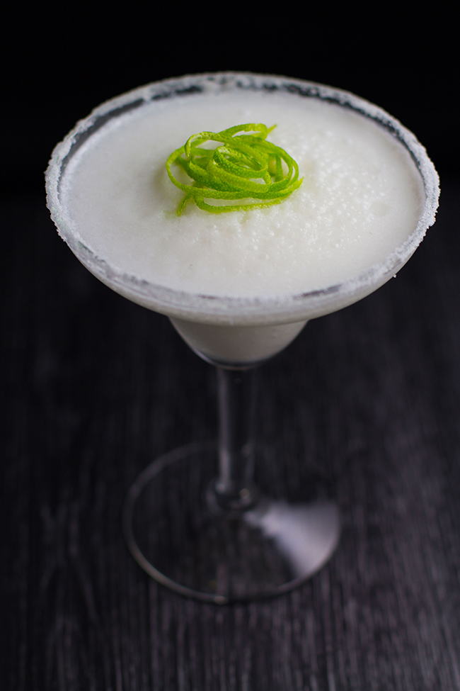 Creamy Coconut and Lime Frozen Margaritas
