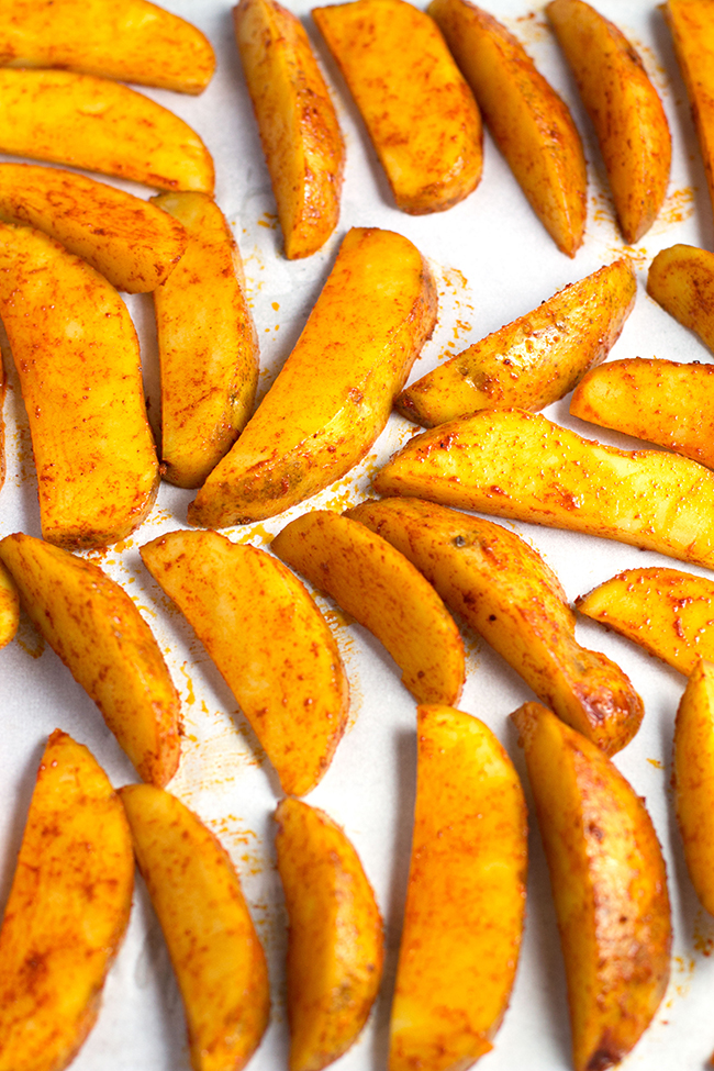 Homemade Spicy Wedges