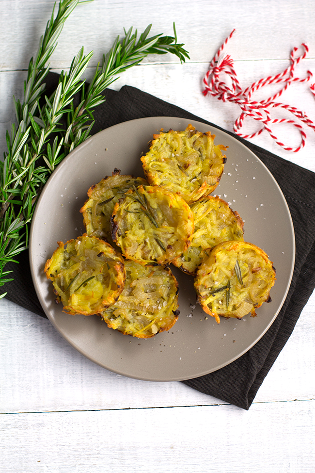 Vegan Potato, Onion and Rosemary Hash Brown Recipe