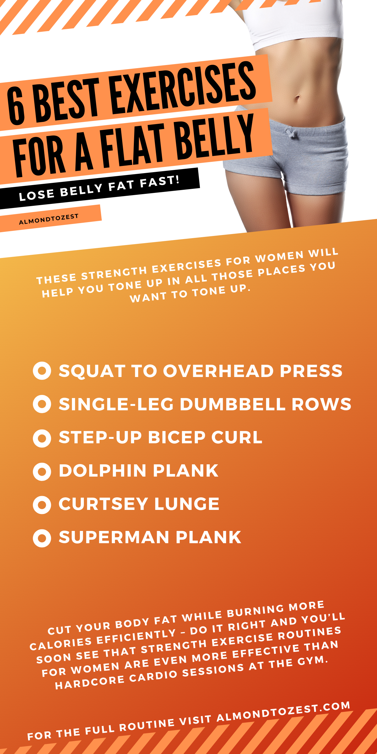 6 Best Exercises for a Flat Belly (Women MUST Do These!)