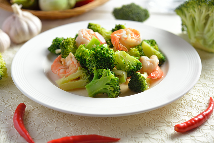 Low-Carb Shrimp and Broccoli Butter Sautée